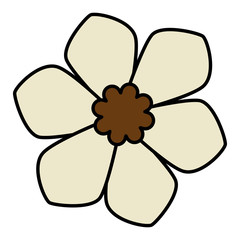 cute flower spa icon vector illustration design