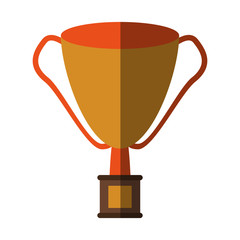 trophy cup icon image vector illustration design