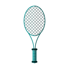 racquet tennis related icon image vector illustration design