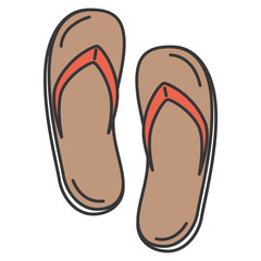 spa flip flops icon vector illustration design