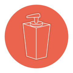 soap bottle dispenser icon vector illustration design