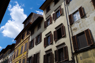 Naklejka premium Residential Buildings in Florence, Italy