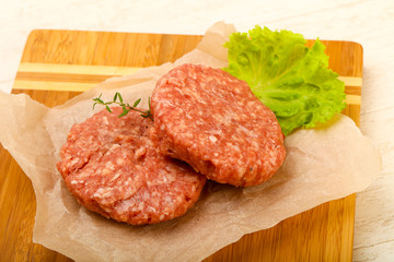 Raw cutlet