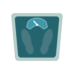 weight scale exercise accessory icon image vector illustration design