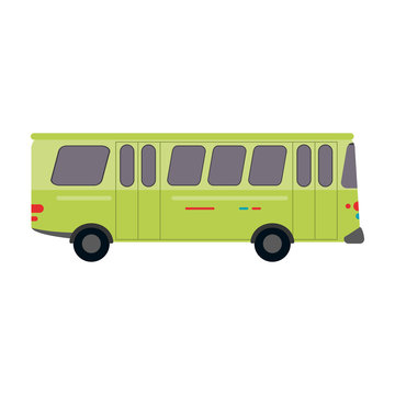 bus public transport icon image vector illustration design