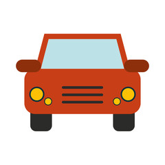 car frontview icon image vector illustration design