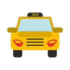 taxi public transport icon image vector illustration design