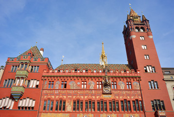 Baseler Rathaus Detail der Fassade