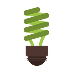 energy saving lightbulb eco freindly related icon image vector illustration design
