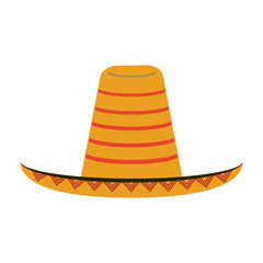 folk straw hat icon image vector illustration design