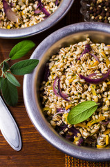 Boiled pearl barley