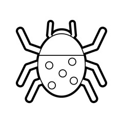 Wonderful ladybug insect illustration icon vector design graphic paint 