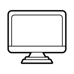 electronic laptop on icon vector illustration design graphic paint 
