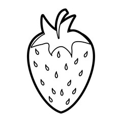 Strawberry sweet fruit illustration vector icon design graphic paint 