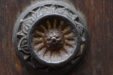 Doorknob in Florence, Italy