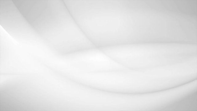 Flowing abstract grey white waves graphic motion design. Video animation Ultra HD 4K 3840x2160
