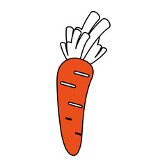 Delicious vegetable carrot icon vector illustration design graphic silhouette