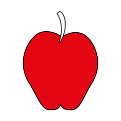 Apple fruit sweet design graphic icon vector illustration silhouette