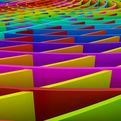 abstract colorful rainbow perspective background,3d