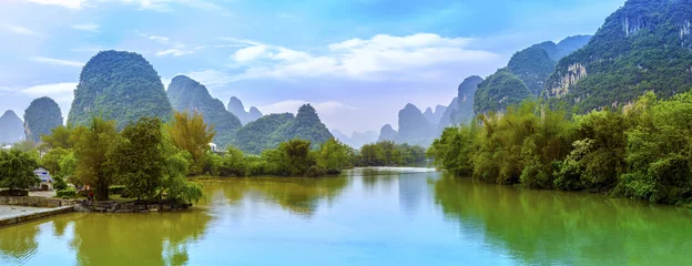 Foto auf Acrylglas Guilin Guilin Yangshuo schöne Naturlandschaft