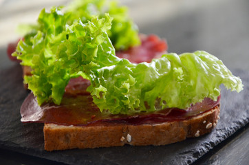 fresh italian starters - bresaola panini