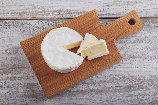 Soft french cheese of camembert.