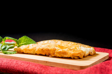 omelet with ham tomato and green salad