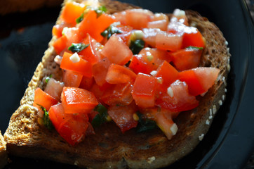 fresh italian bruschetta