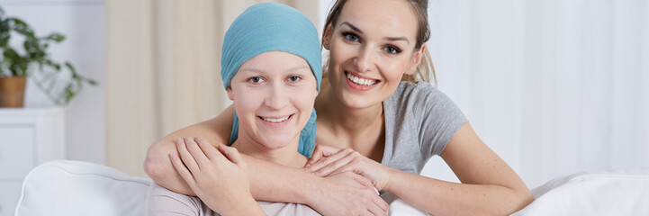 Hugging sick friend