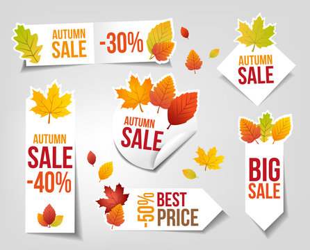 Autumn Sales Labels