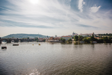 Fototapeta premium prague town czech republic bridge