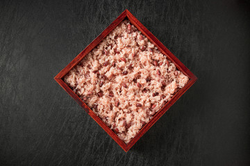赤飯　rice boiled with red beans japanese food