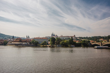 Fototapeta premium prague town czech republic bridge