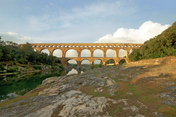 Roman aqueduct Pont Du Gard France