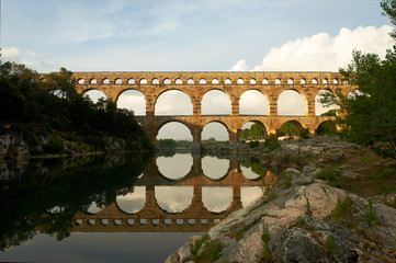 Roman aqueduct Pont Du Gard France
