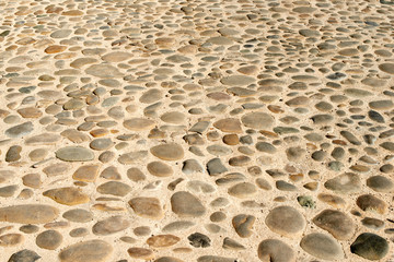 Pebble stones, wall, background