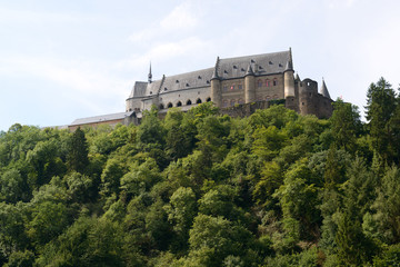 Fototapeta na wymiar Vianden castle in Luxembourg