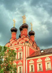 Fototapeta na wymiar The Church of St. Nicholas on Bolvanovka in Moscow, Russia