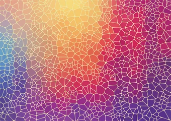 Foto auf Alu-Dibond Flat colorful triangle geometric wallpaper © igor_shmel
