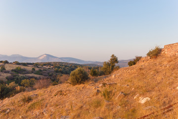 ruins of ancient amphitheatre in Erytrai
