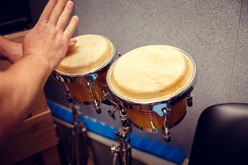 hands and drum