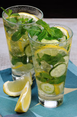 Cucumber non-alcoholic mojito