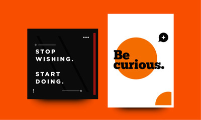 Motivational Quote Minimalist Poster Design