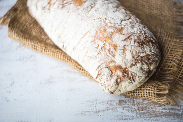 Fresh baked ciabatta bread