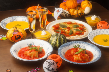 ハロウィンの食卓