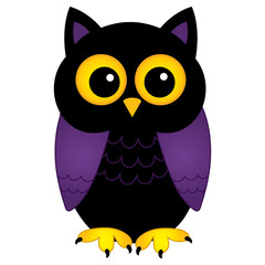 Vector Cute Halloween Owl