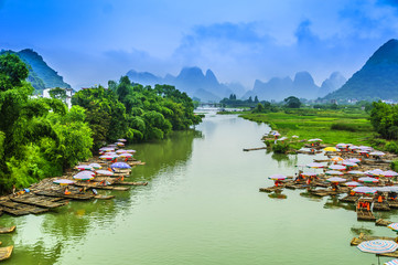 Paysage de paysage de Guilin Lijiang