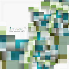 Abstract blocks template design background, simple geometric shapes on white, straight lines and rectangles