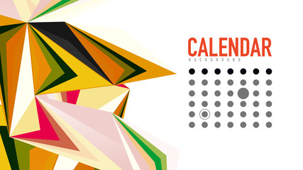 Modern triangle presentation template