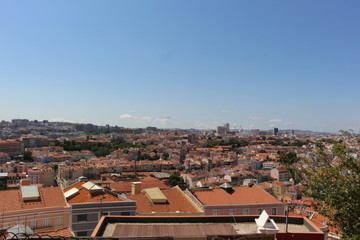 Fototapeta na wymiar Panorama Lissabon